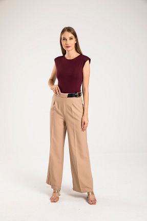 شلوار بژ زنانه بافتنی Too MOOD - کد 51063737