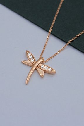 گردنبند نقره صورتی زنانه 925 عیار Lia Berto - کد 51116338