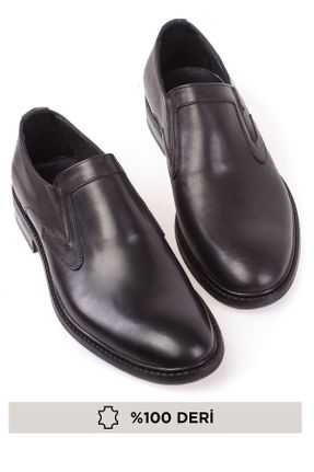 کفش کلاسیک مشکی مردانه چرم طبیعی کد 51171762