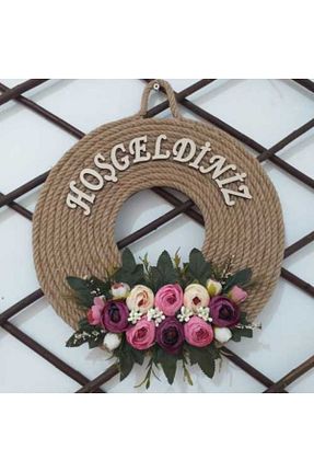 تزئینات درب صورتی Papatya Hobi Evi - کد 51183944