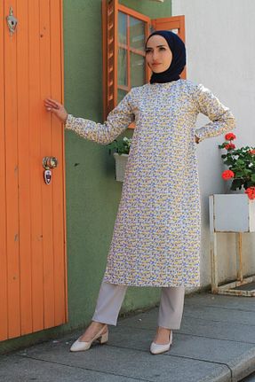 تونیک حجاب طوسی زنانه ویسکون RANABUTİK - کد 122015635