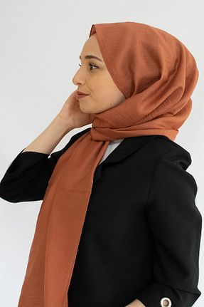 شال قهوه ای زنانه پنبه ای Esarp Center - کد 118974573