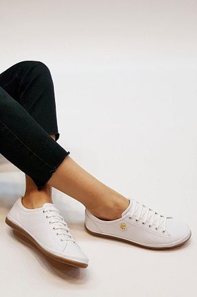 کفش کلاسیک سفید زنانه چرم خالص U.S. Polo Assn. - کد 98290092