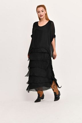 لباس مشکی زنانه بافتنی Park Moda - کد 363617427