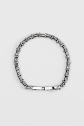دستبند استیل متالیک مردانه فولاد ( استیل ) کد 645459803