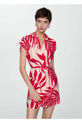 لباس نباتی زنانه بافت رگولار آستین-کوتاه کد 830509150