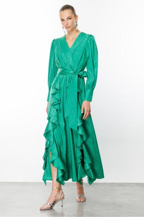لباس سبز زنانه بافتنی رگولار کد 835523118