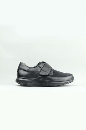 کفش کژوال مشکی مردانه چرم طبیعی پاشنه کوتاه ( 4 - 1 cm ) پاشنه ساده کد 823072367