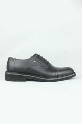 کفش کلاسیک مشکی مردانه چرم طبیعی پاشنه کوتاه ( 4 - 1 cm ) کد 778730044