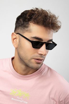 عینک آفتابی مشکی مردانه 53 UV400 پلاستیک بیضی کد 375884700
