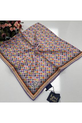 روسری رنگی پلی استر Levidor - کد 839211481