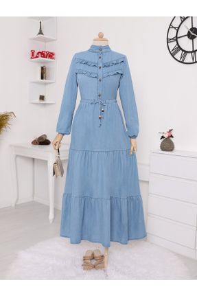 لباس آبی زنانه رگولار بافتنی کد 312905512