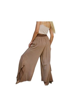 شلوار قهوه ای زنانه پنبه ای PHUTİ COLLECTION - کد 839531655