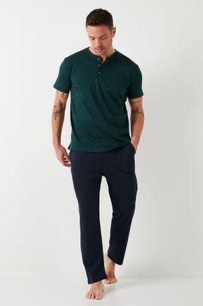ست لباس راحتی سبز مردانه طرح دار کد 819445746