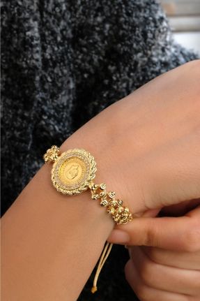 دستبند طلا زرد زنانه کد 216771769