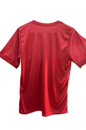 تی شرت قرمز زنانه رگولار یقه گرد نایلون کد 831949207