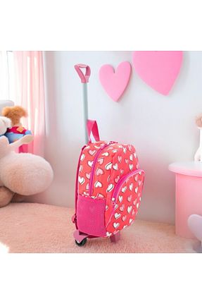 کیف مدرسه صورتی بچه گانه پارچه ای Shopiolog - کد 839623608