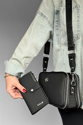 کیف دوشی مشکی زنانه چرم مصنوعی GALB LEATHER - کد 788155604