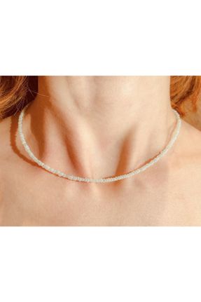 گردنبند جواهر سفید زنانه کد 353578555