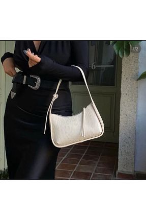 کیف دوشی سفید زنانه چرم مصنوعی Miss - کد 839649758