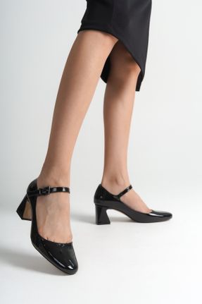 کفش پاشنه بلند کلاسیک مشکی زنانه پاشنه ضخیم پاشنه متوسط ( 5 - 9 cm ) کد 839660957