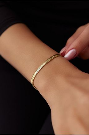 دستبند طلا زرد زنانه 14 عیار Yunka Jewelry - کد 838178704