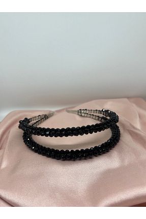 تاج مشکی زنانه سنگ کریستال Grace Beauties - کد 839781828