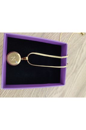 گردنبند استیل ( فولاد ) طلائی زنانه استیل ضد زنگ Romea - کد 825784162