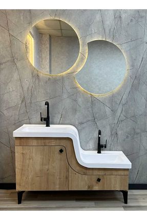 قفسه حمام طوسی MDF Türkmen yapı dekorasyon - کد 825272711