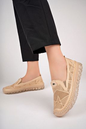 بابت زرشکی زنانه چرم خالص Deripabuc - کد 836188628