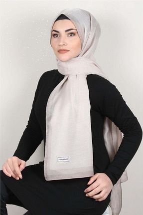 شال بژ زنانه پلی استر PİRAMİT - کد 94230862