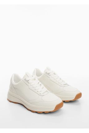 کفش کژوال سفید زنانه پارچه نساجی پاشنه کوتاه ( 4 - 1 cm ) پاشنه ساده کد 781530672