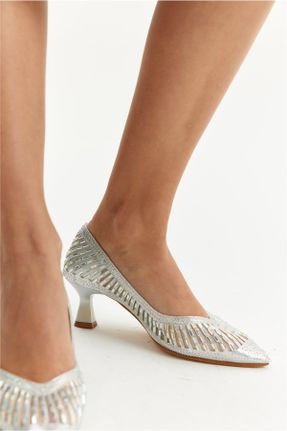 کفش پاشنه بلند کلاسیک زنانه چرم مصنوعی پاشنه ساده پاشنه متوسط ( 5 - 9 cm ) کد 202278261