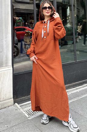 لباس نارنجی زنانه بافتنی رگولار کد 818929669