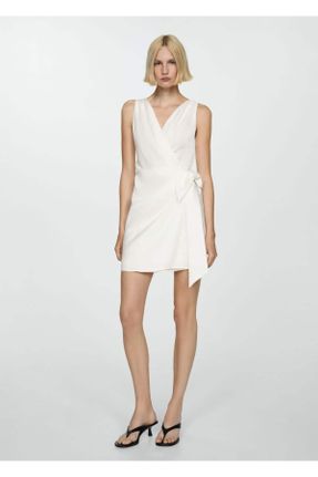 لباس سفید زنانه بافت رگولار کد 829359215