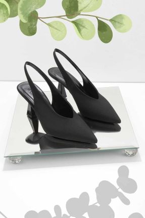 کفش مجلسی مشکی زنانه پاشنه متوسط ( 5 - 9 cm ) پاشنه نازک کد 650180283