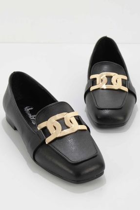 کفش لوفر مشکی زنانه چرم لاکی پاشنه کوتاه ( 4 - 1 cm ) کد 144954129