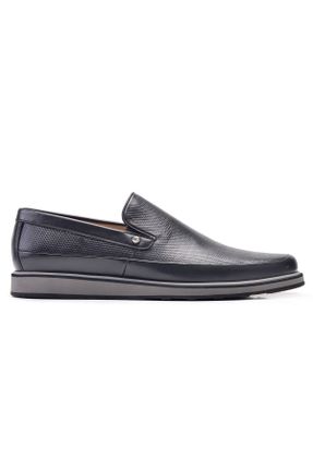 کفش کلاسیک مشکی مردانه چرم طبیعی پاشنه کوتاه ( 4 - 1 cm ) پاشنه ساده کد 748013398