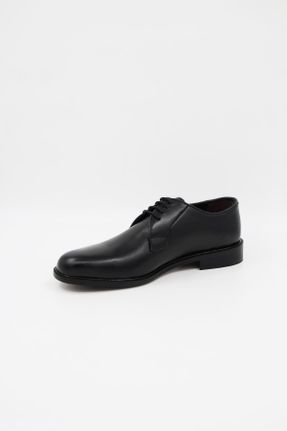 کفش کلاسیک مشکی مردانه چرم طبیعی پاشنه کوتاه ( 4 - 1 cm ) پاشنه ساده کد 815393815