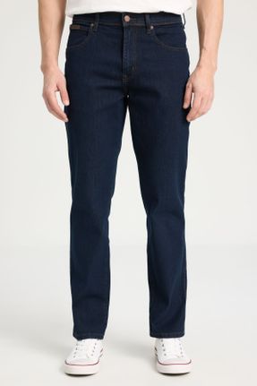 شلوار جین آبی مردانه پاچه ساده پنبه (نخی) ساده کد 654452191