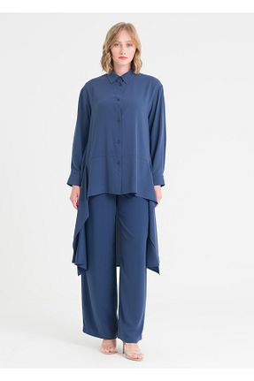 تونیک سرمه ای زنانه بافتنی Armağan - کد 839862216