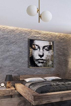 لوستر سفید فلزی Fer Avize - کد 131280550