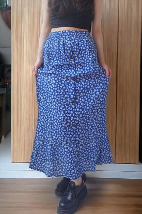 دامن متالیک زنانه پنبه ای Aslında Look - کد 835094959