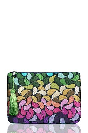 کیف پورتفوی و کلاچ سبز زنانه FARBAG - کد 36975083