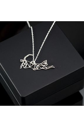 گردنبند نقره صورتی زنانه 925 عیار OneSilverGold - کد 840071546