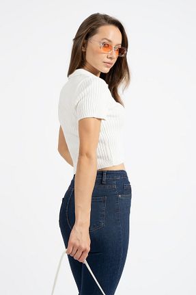 بلوز سفید زنانه ساده RTD&VLD - کد 823725096