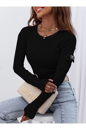 بلوز مشکی زنانه ساده AYKO - کد 840074740
