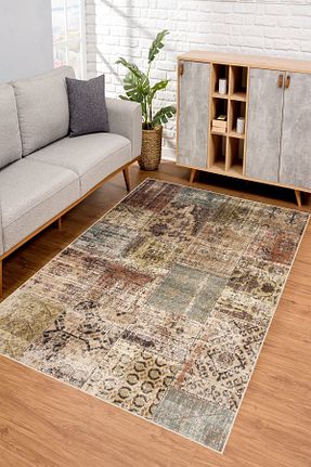 فرش بژ آنتی باکتریال YTR HOME - کد 144194356