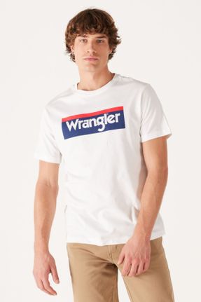 تی شرت سفید مردانه رگولار یقه گرد پنبه (نخی) کد 793817558