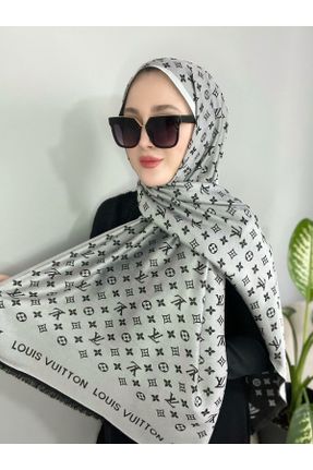 شال طوسی زنانه پنبه (نخی) کد 830824386